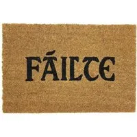 Latex Coir Failte Doormat - Brown, Natural Coir