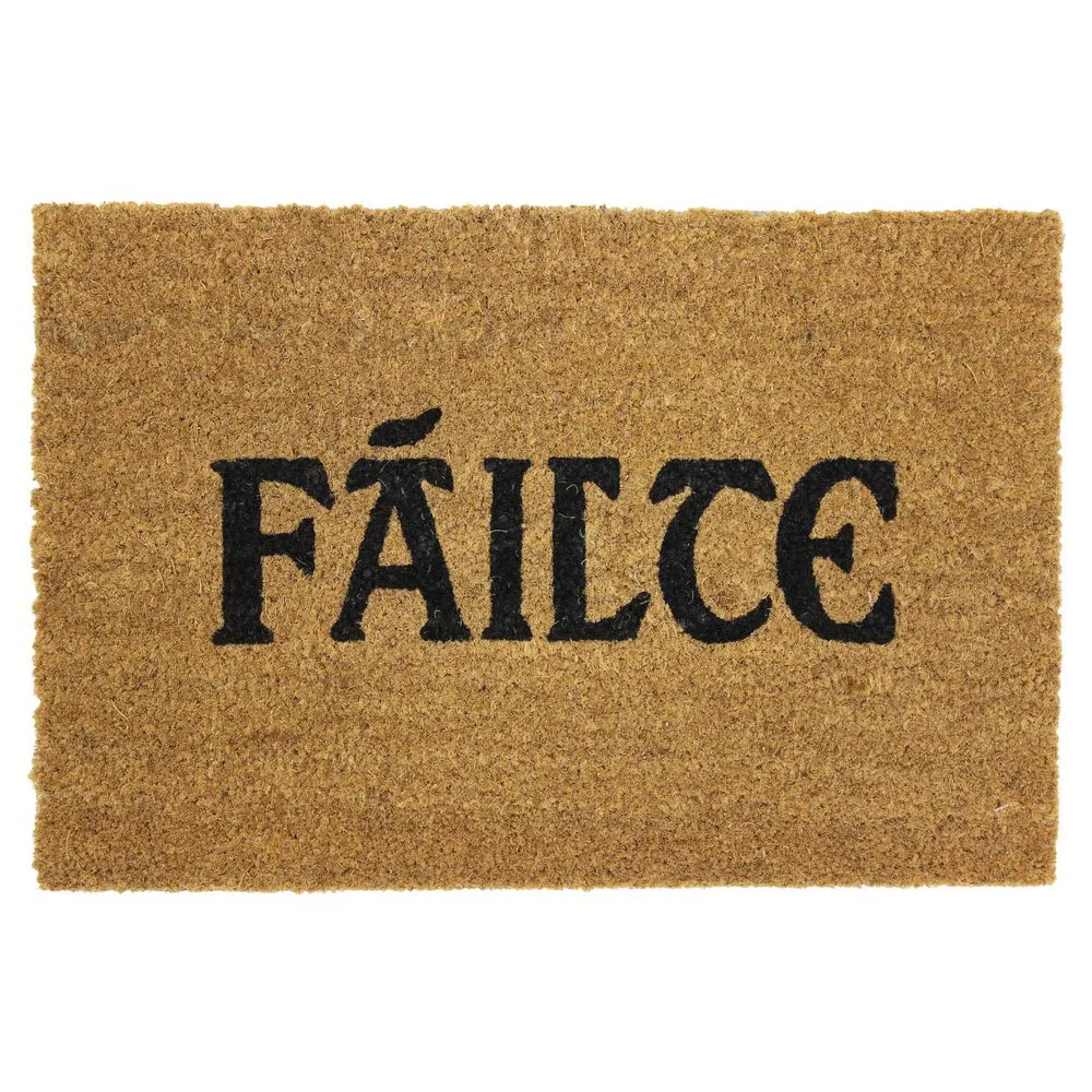 Latex Coir Failte Doormat - Brown, Natural Coir