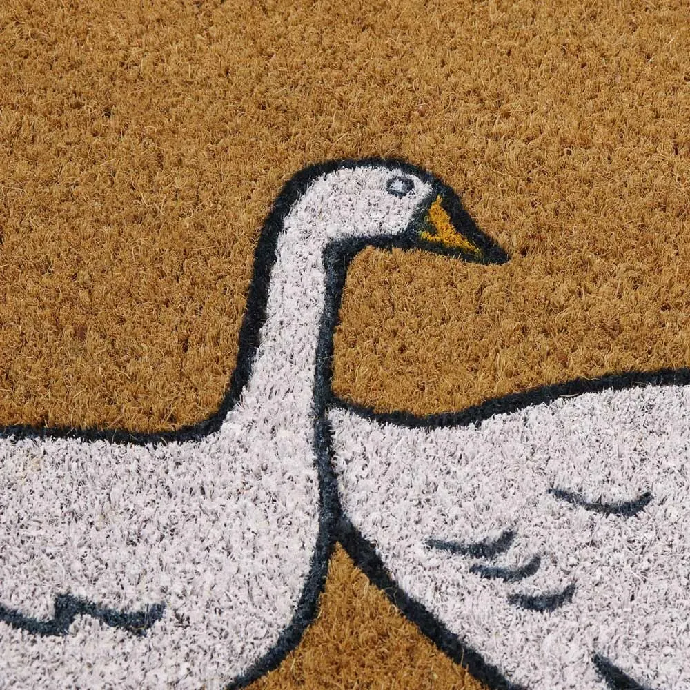 Latex Coir Geese Doormat - Natural Coir