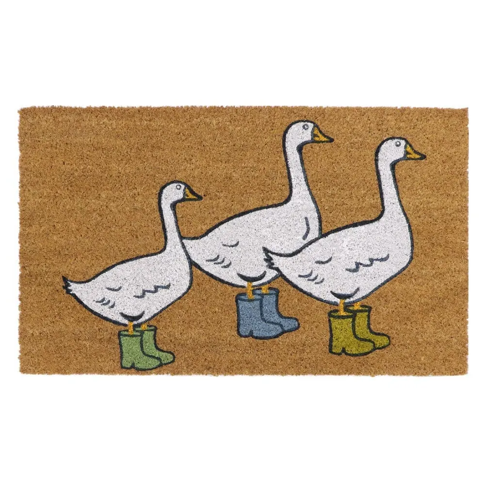 Latex Coir Geese Doormat - Natural Coir