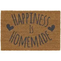 Latex Coir Happiness Doormat - Natural Coir