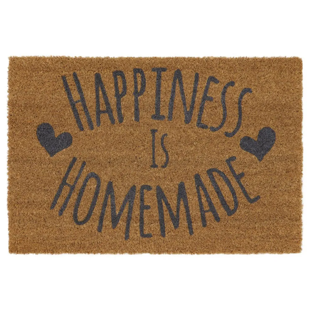 Latex Coir Happiness Doormat - Natural Coir