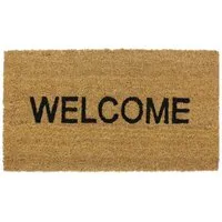Latex Coir Welcome Doormat - Brown