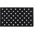 Lattice Rubber Scraper Doormat 40 x 70cm - Black