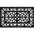 Lexi Rubber Scraper Doormat - Wrought Iron Effect