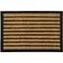 Lines Tuffscrape Coir Door Mat - Brown