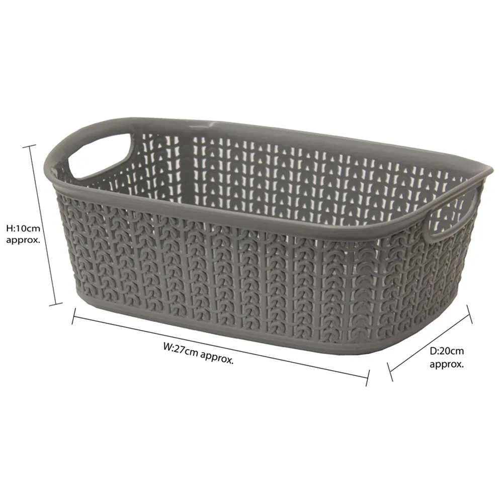 Loop 3L Storage Basket - Grey