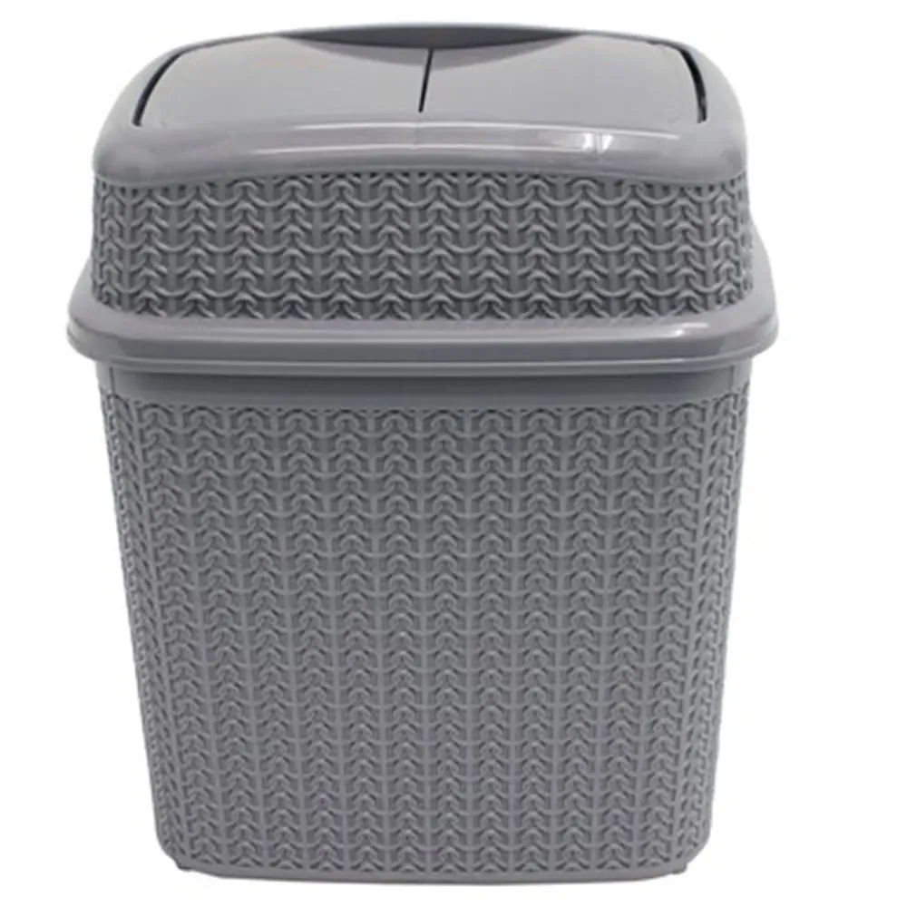 Loop Push Top Bin 10L - Grey