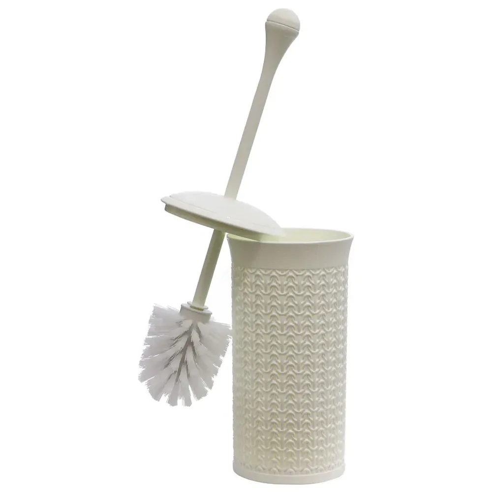 Loop Toilet Brush with Holder - White