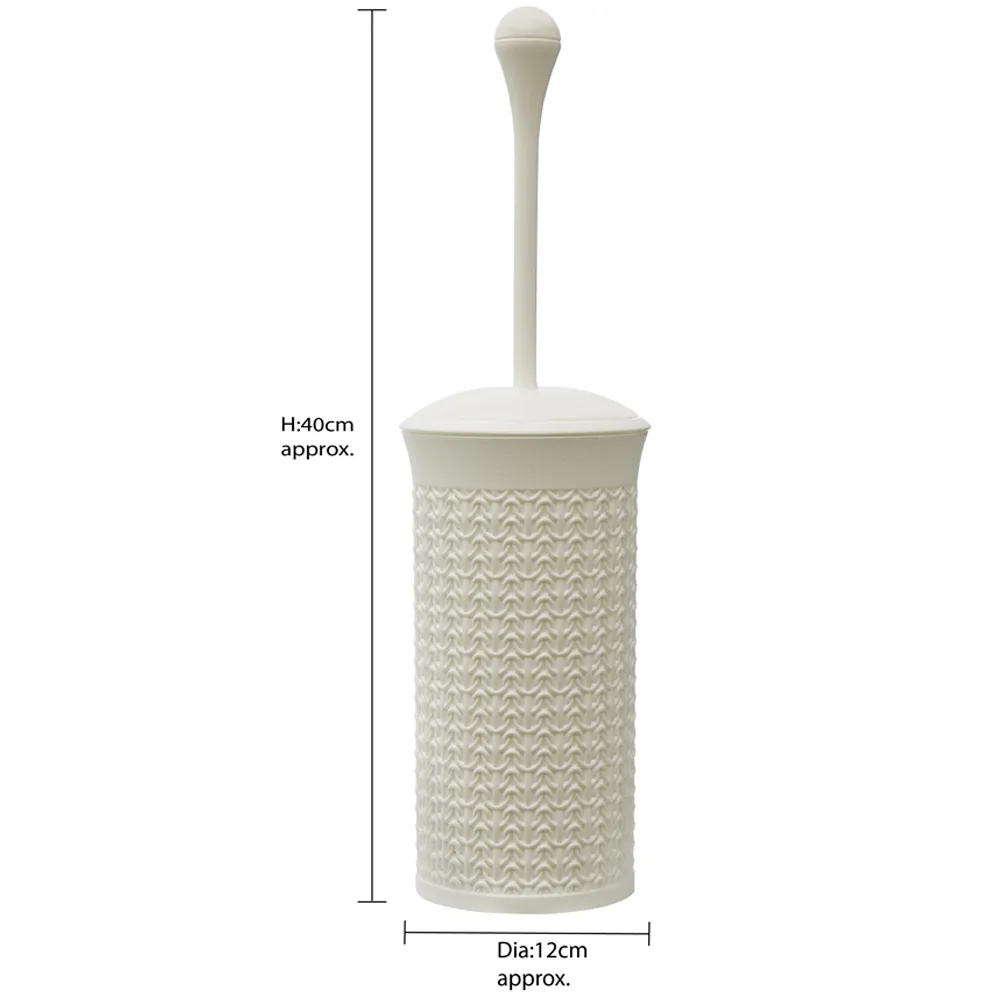 Loop Toilet Brush with Holder - White