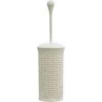 Loop Toilet Brush with Holder - White