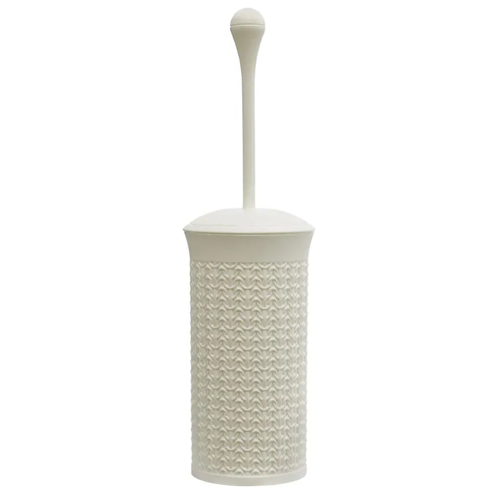 Loop Toilet Brush with Holder - White image