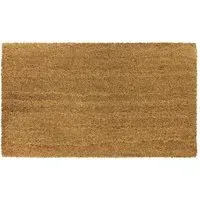 Manor Plain Doormat - Brown, Coir