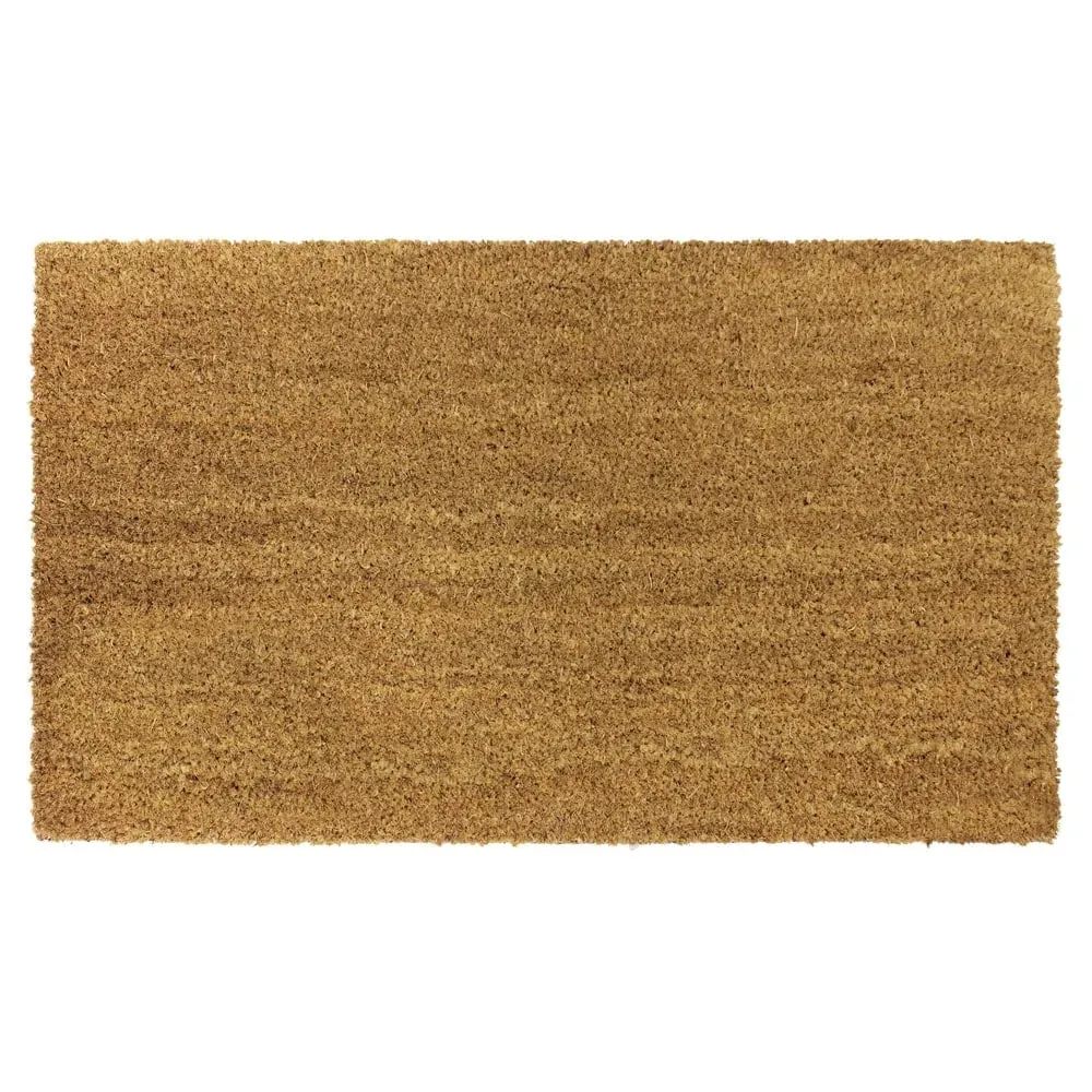 Manor Plain Doormat - Brown, Coir image