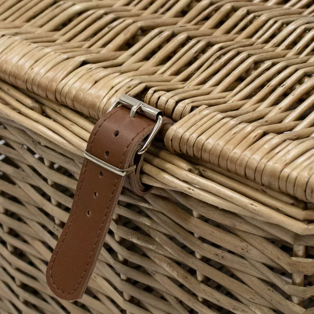 Medium Wicker Storage Hamper Basket - Brown, Willow