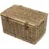 Medium Wicker Storage Hamper Basket - Brown, Willow