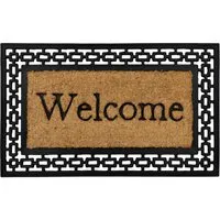 Mila Rubber Tuffscrape Doormat - Brown, Natural Coir