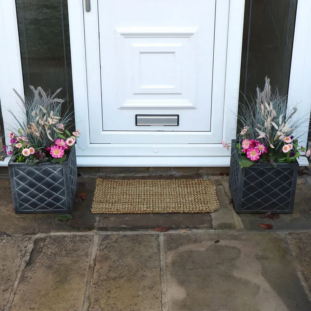 Moris Boucle Coir and Jute Doormat 40x70cm - Brown