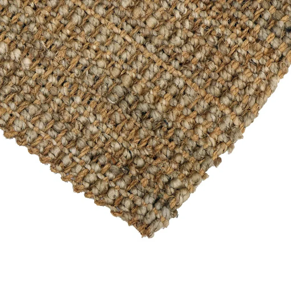 Moris Boucle Coir and Jute Doormat 40x70cm - Brown