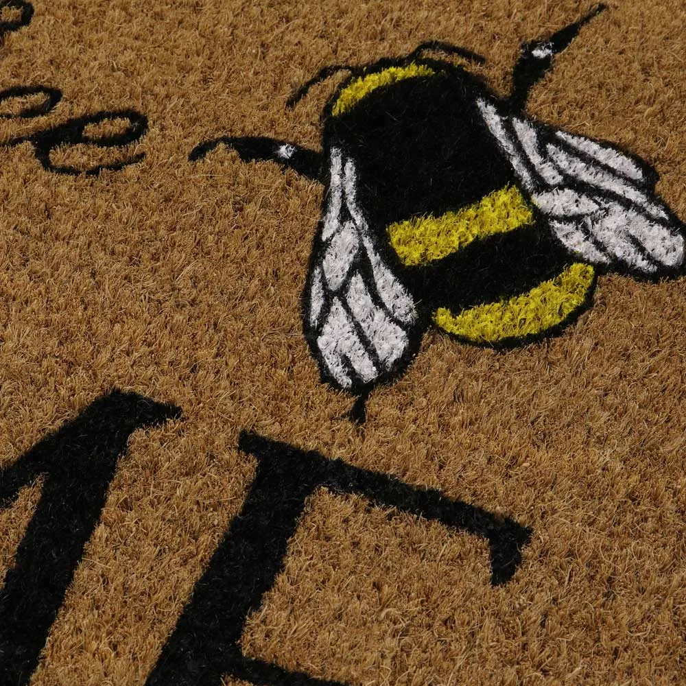 Nice To Bee Home Doormat 40 x 70cm - Natural Coir