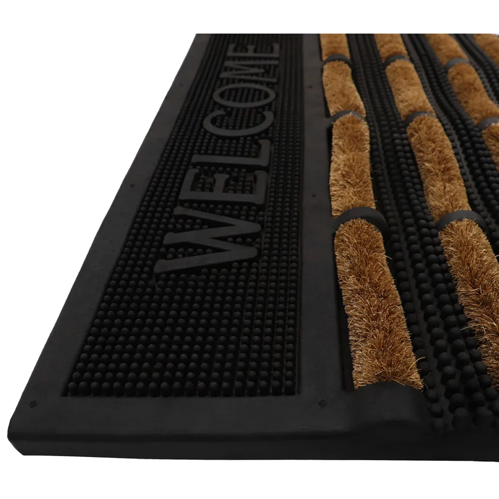 Nimbus Welcome Scraper Doormat - Brown, Coir