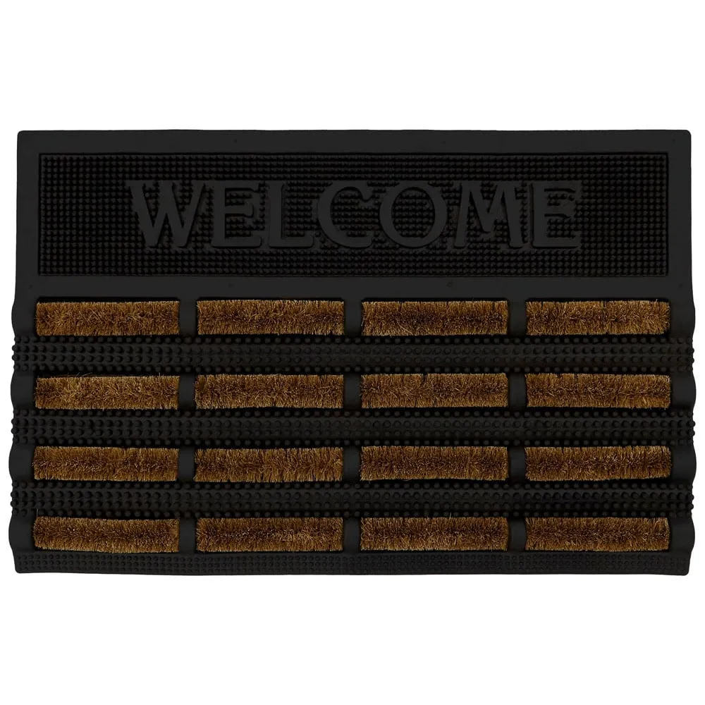 Nimbus Welcome Scraper Doormat - Brown, Coir