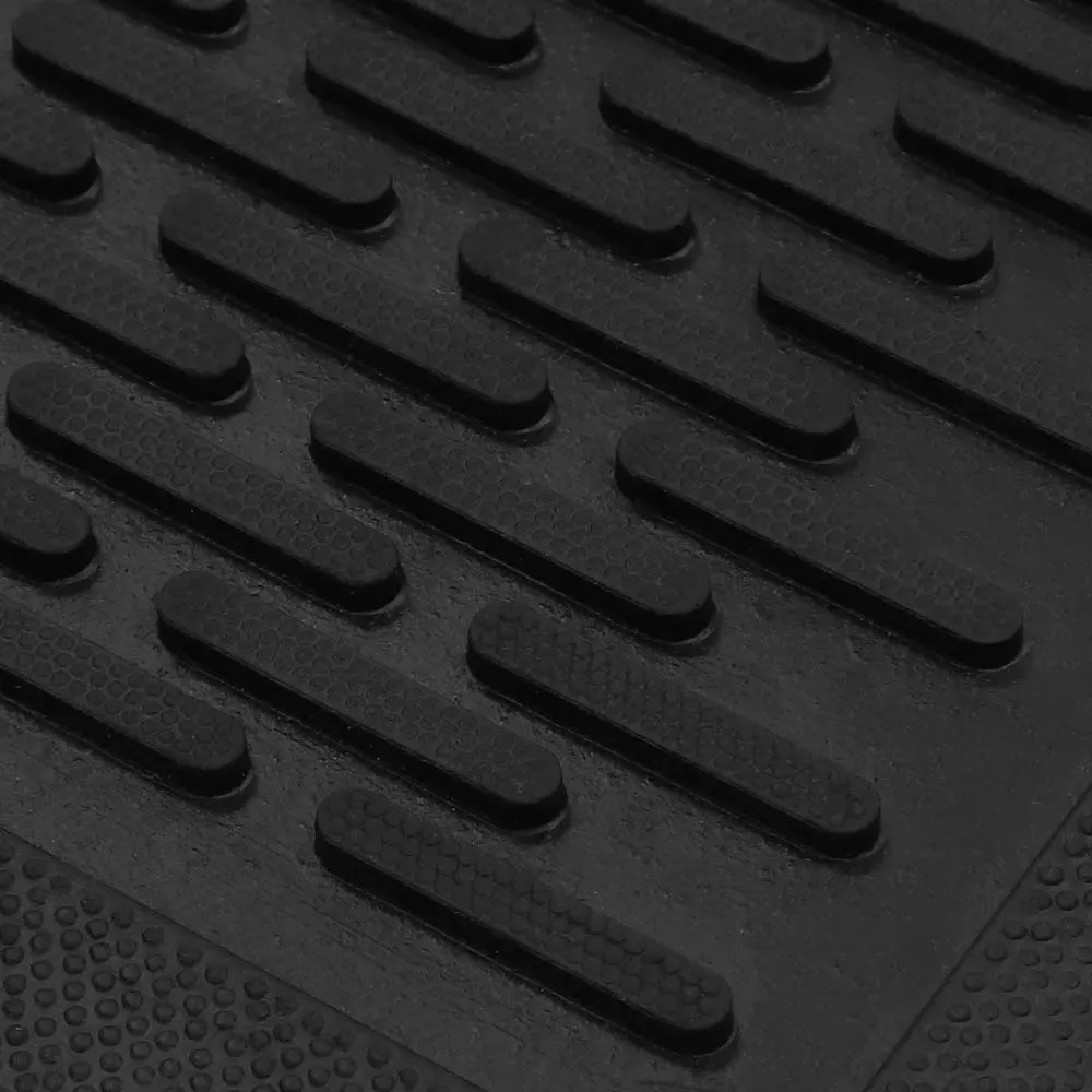Olympus Large Rubber Scraper Doormat - Black