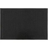 Olympus Large Rubber Scraper Doormat - Black