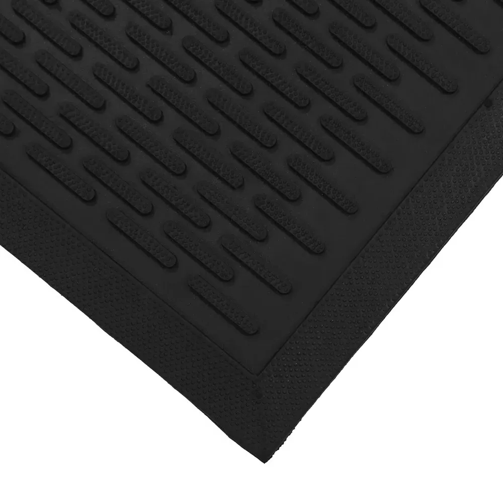 Olympus Medium Rubber Scraper Doormat - Black