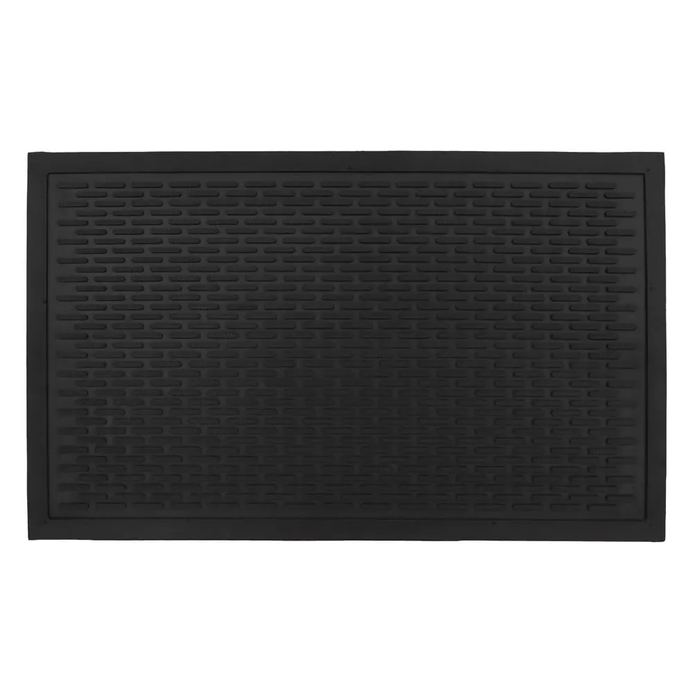 Olympus Medium Rubber Scraper Doormat - Black image