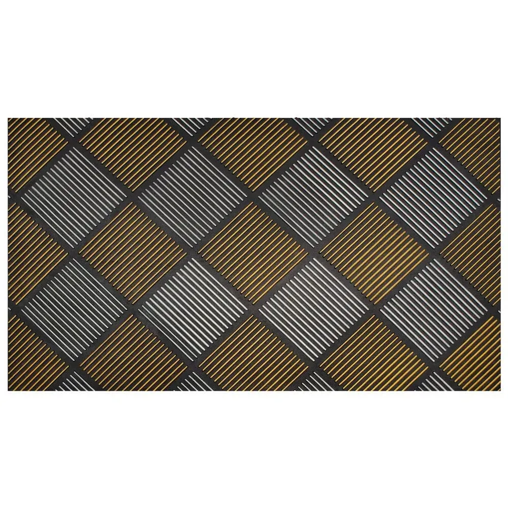 Platina Rubber Doormat - Silver Gold image
