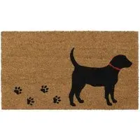 Puppy Love Latex Coir Door Mat - Brown