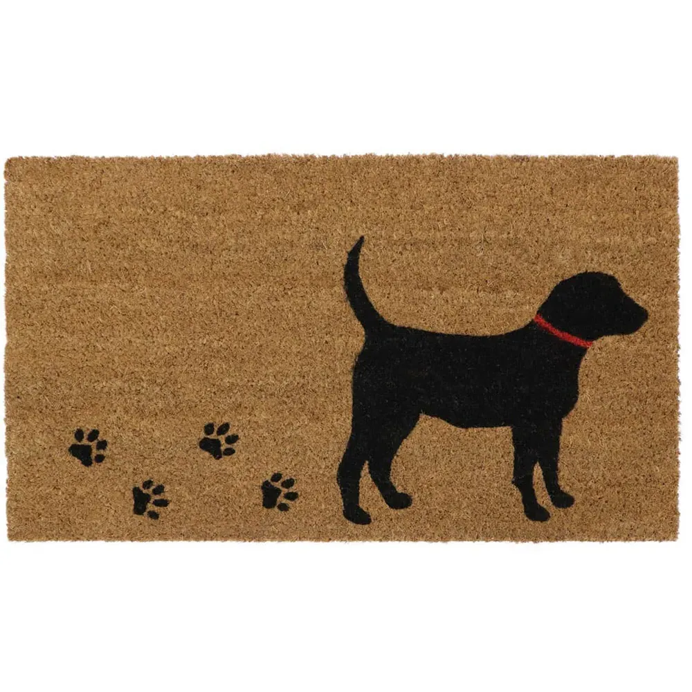 Puppy Love Latex Coir Door Mat - Brown