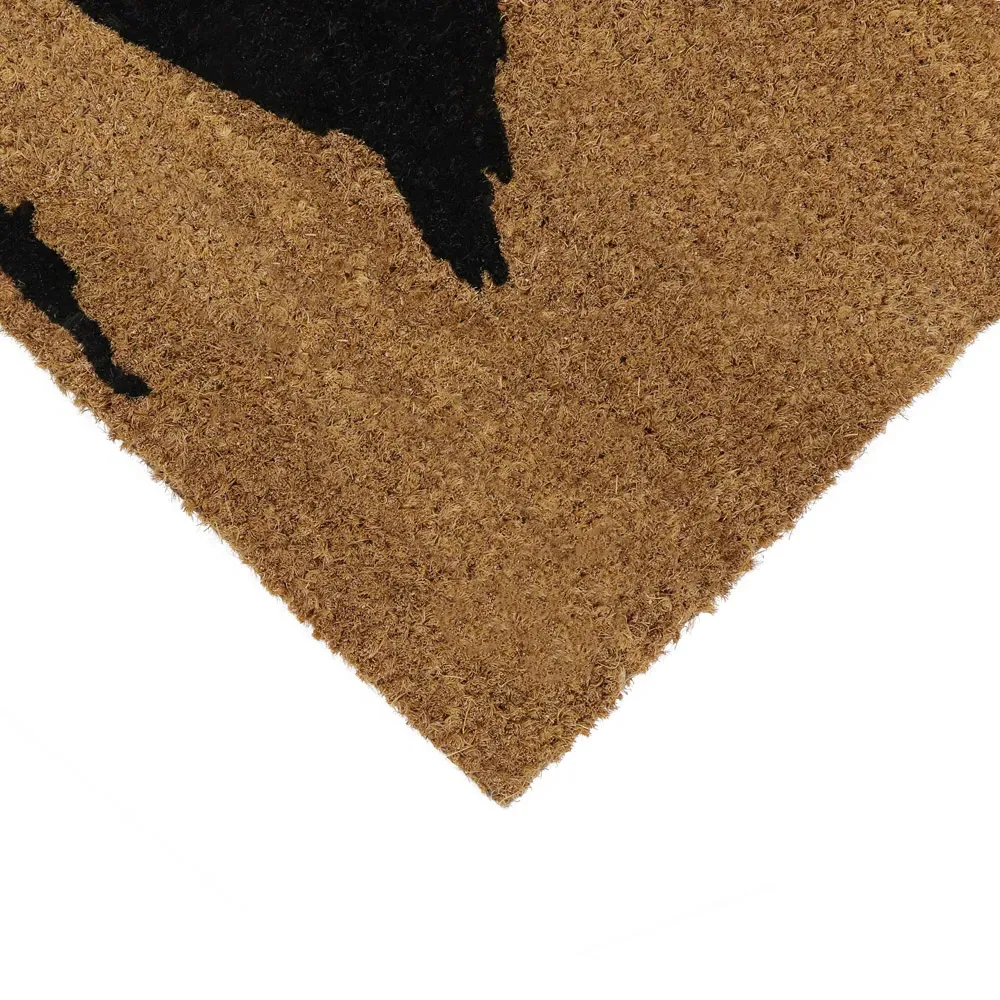 Quackers Duck Latex Coir Door Mat - Brown