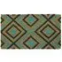 Rhombus Latex Coir Door Mat - Blue