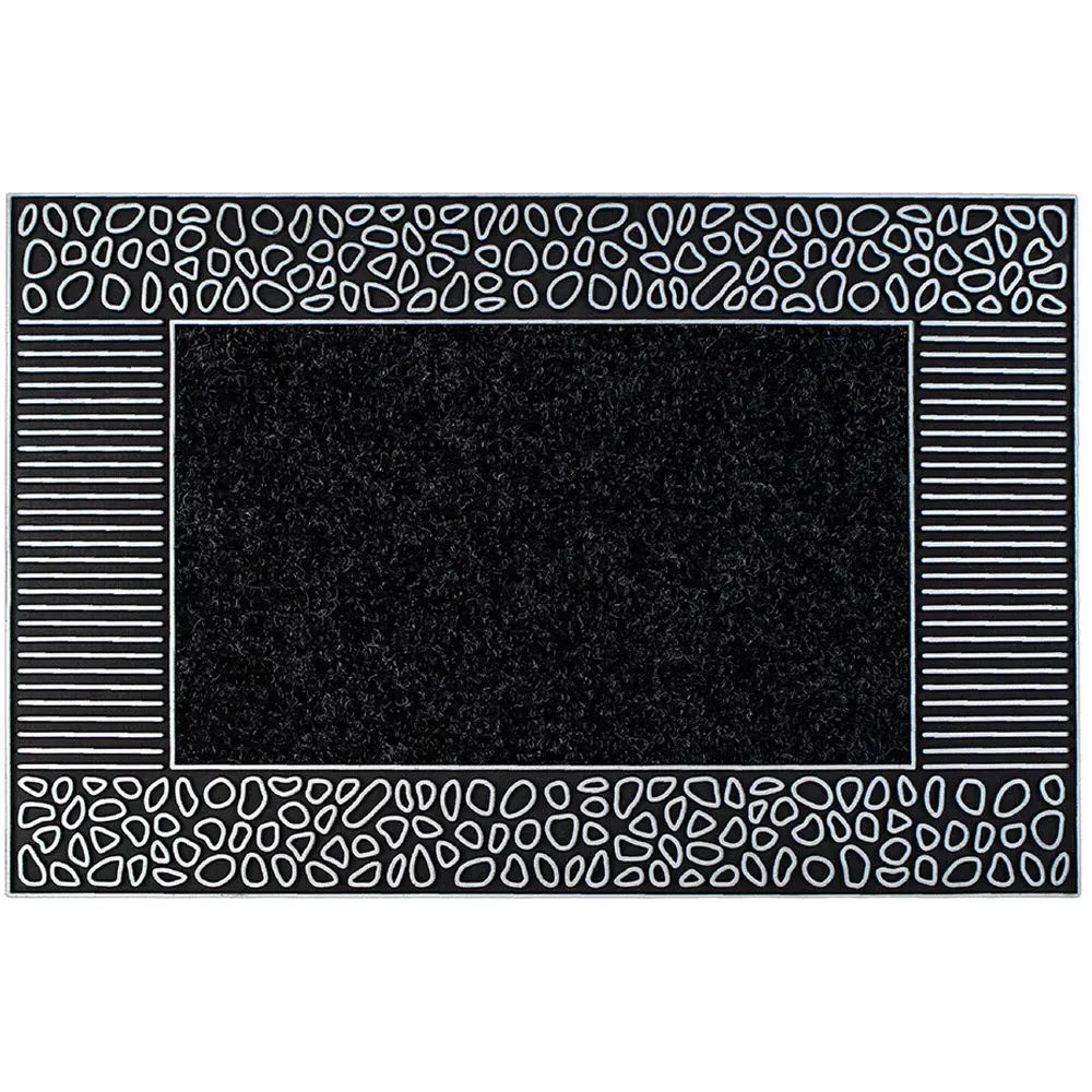 Rico Pebbles Door Mat - Grey, PVC