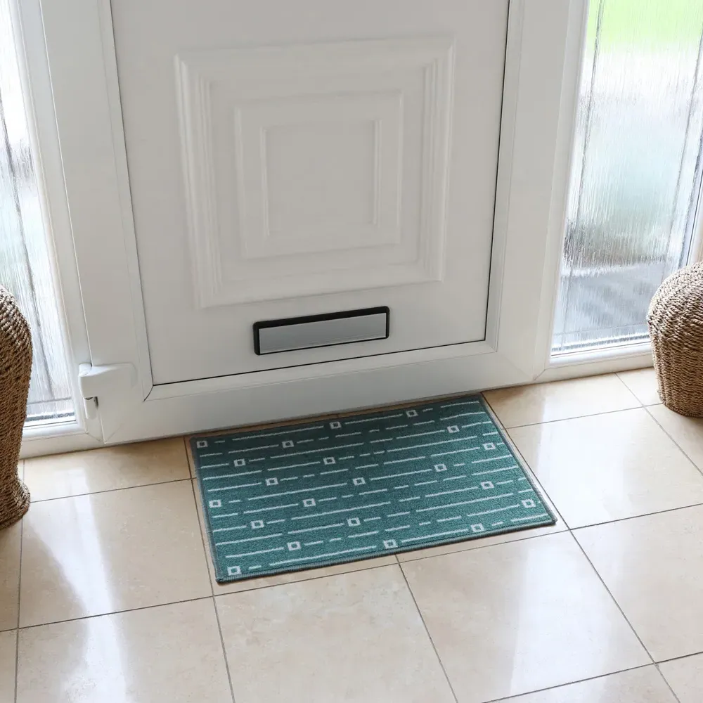 Savio M Washable Mat Runner - Teal