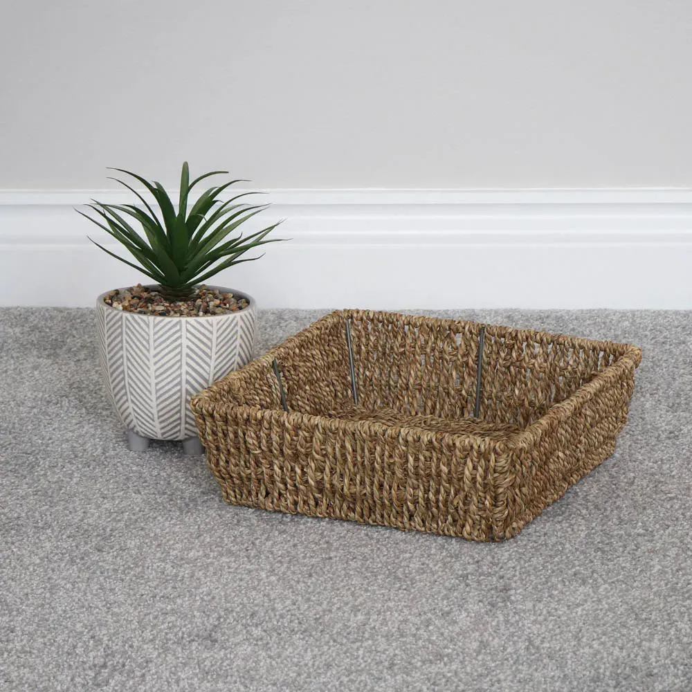 Seagrass Square Storage Tray