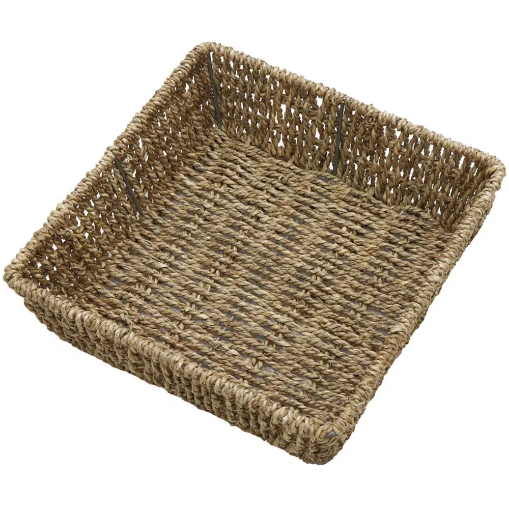 Seagrass Square Storage Tray