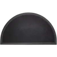 Sesia Halfmoon Rubber Scraper Mat - Black