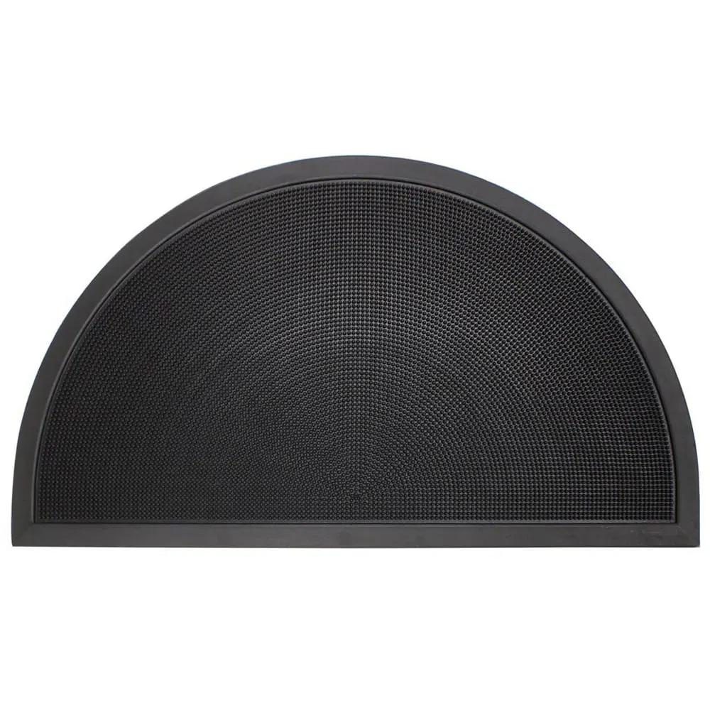 Sesia Halfmoon Rubber Scraper Mat - Black image