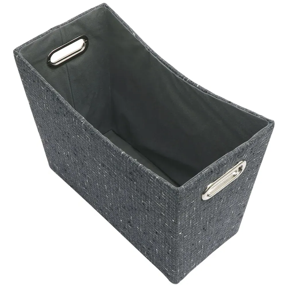 Shadow Fabric Magazine Holder - Charcoal Grey
