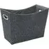 Shadow Fabric Magazine Holder - Charcoal Grey