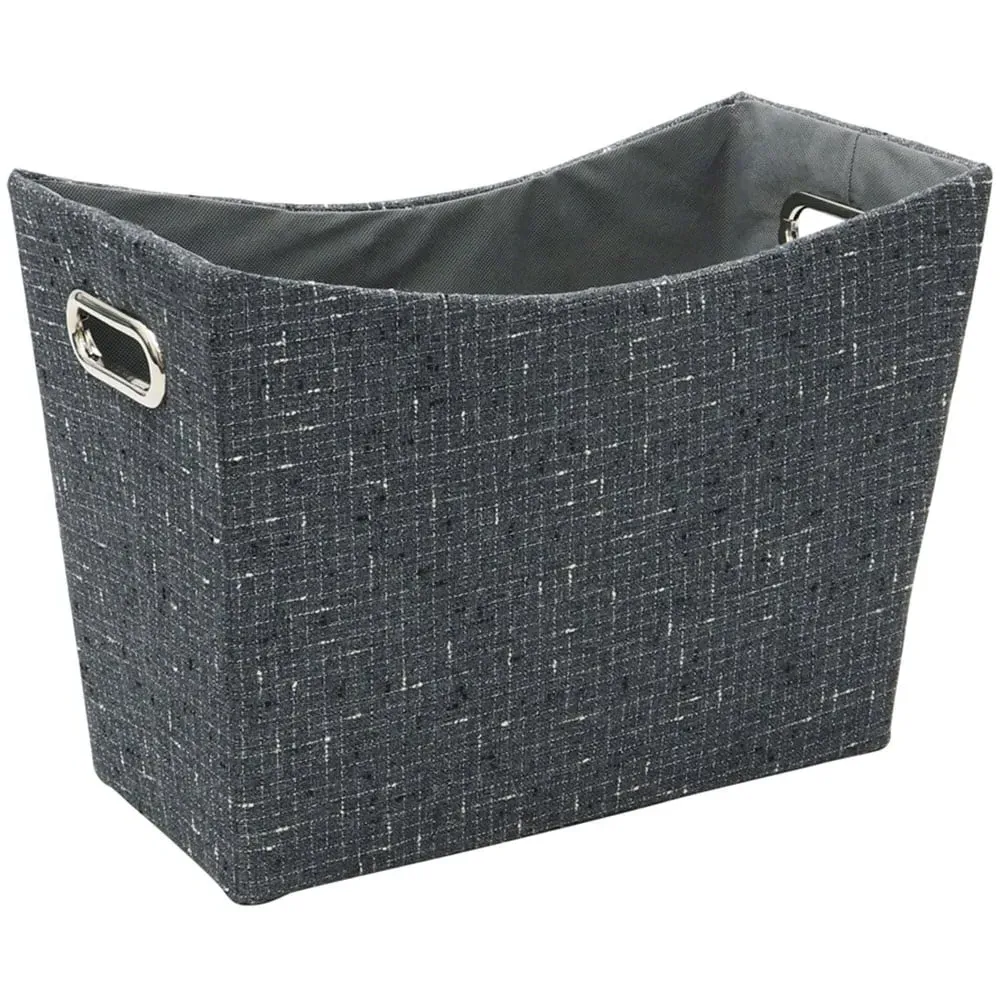 Shadow Fabric Magazine Holder - Charcoal Grey