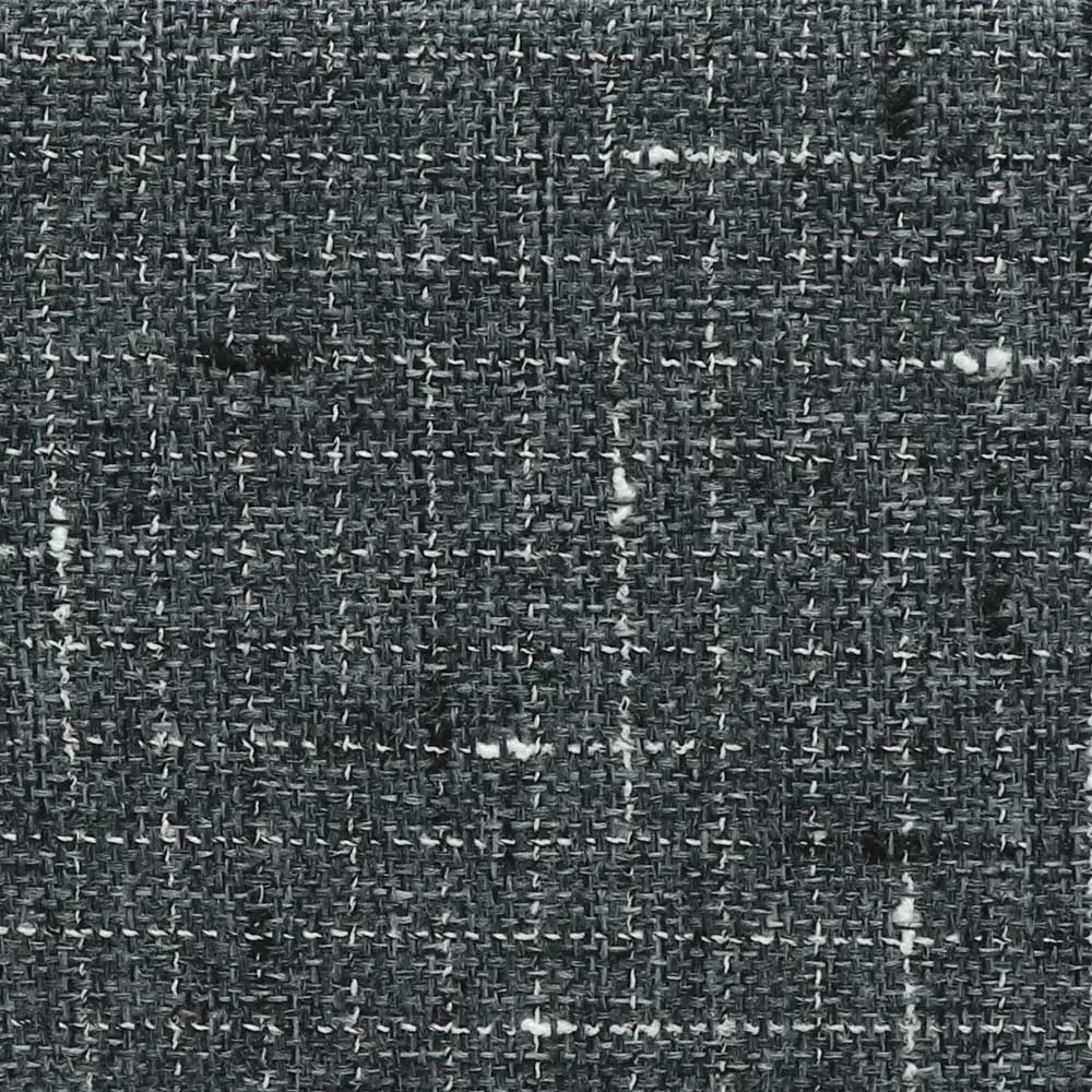 Shadow Rectangular Fabric Storage Basket with PU Handles - Charcoal Grey