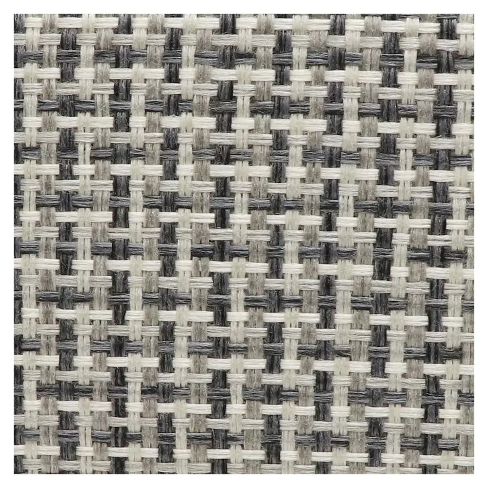 Silva Rectangular Storage Basket with PU Handles - Grey