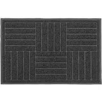 Square Mud Grabber Scraper Doormat - Grey