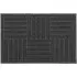 Square Mud Grabber Scraper Doormat - Grey