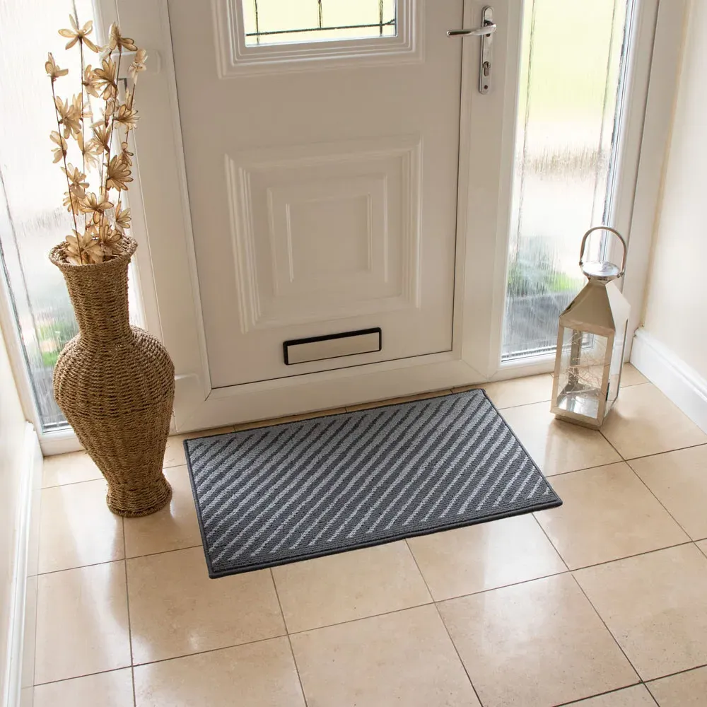 Stellar Indoor Machine Washable Doormat - Grey