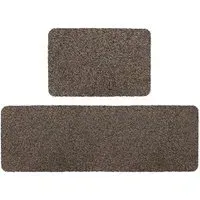 Tanami Barrier Doormat and Runner Set - Brown